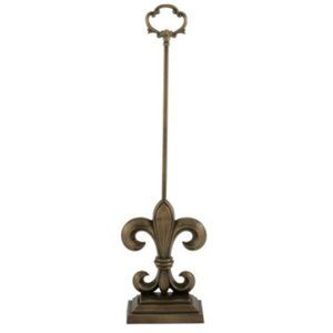 Door Stop - Bronze Fleur De Lis